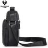 HUMERPAUL Men leather waist bag first layer cowhide multifunctional chest bag retro messenger bag shoulder bag