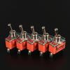 5pcs SPST DPDT 250V 15A Toggle Switch 2 Position Latching On-off On-on On-off-on E-TEN1322 1021 1122 1221 1321 Cap Waterproof