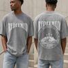 Redeemed Shirt, Galatians 2:20 Christian Tee, Vintage Washed Oversized T Shirt, Jesus Cross Graphic Tee, Faith Bible Verse Gift
