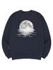 Ellamo Locked Moon Sweatshirt Unisex Plus Size S~4Xl (Type B)