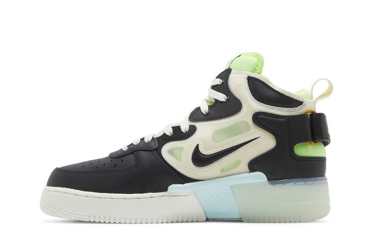 Men's Sneakers Nike Air Force 1 React Mid Black Sail Ghost Green Sail/Ghost Green/Glacier Blue/Black