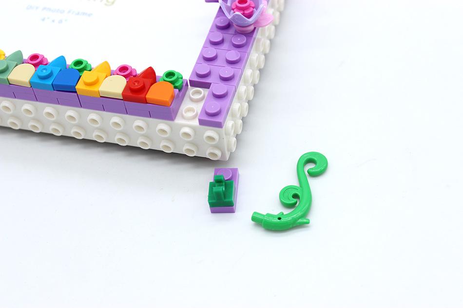 Pin Yi Jarní květina DIY Dětské stavebnice Rámeček na fotky - Kreativní ručně vyráběný stojánek a dárek pro děti