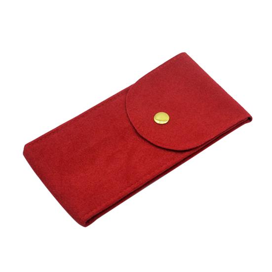 Uhrentasche, verschleißfest, kratzfest, stoßfest, Druckknopf, kurzes Samt-Druckknopf-Design, tragbare Schmuckverpackungstasche, für den täglichen Gebrauch