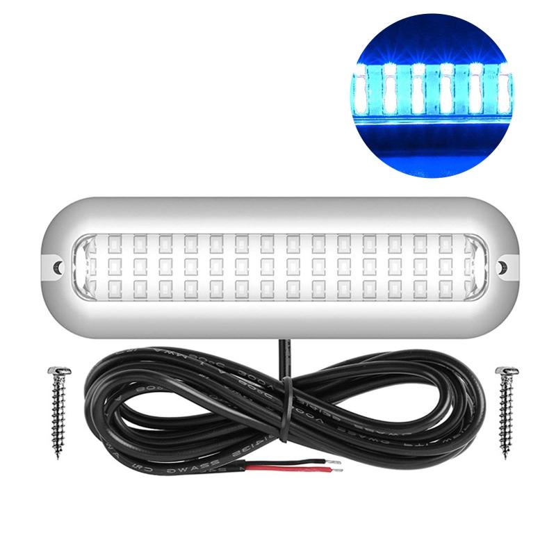 Boat Waterproof Marine Lamp Stainless Steel Light 42LEDs 10-30V Deck Underwater Surface Mount Cruise Ship Yacht