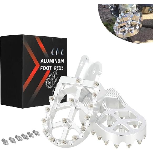 JFG RACING Dirt Bike Foot Pegs,7075 Aluminum CNC Pedals Rests For Surron Light Bee X And S/E Ride Pro S SS SR/CRF150F CRF230F 03-19/CRF250F