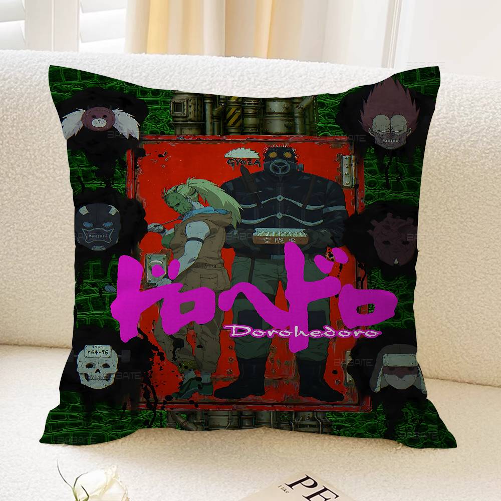 Anime Ddorohedoro Office Cushion Pillowcase Car Cushion CoverXCM Lumbar Pillowcase Sofa Pillowcover