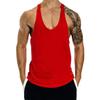 Canotta da Palestra da Uomo Senza Maniche a Y Gilet Sportivo Fitness Bodybuilding Canottiera Sportiva