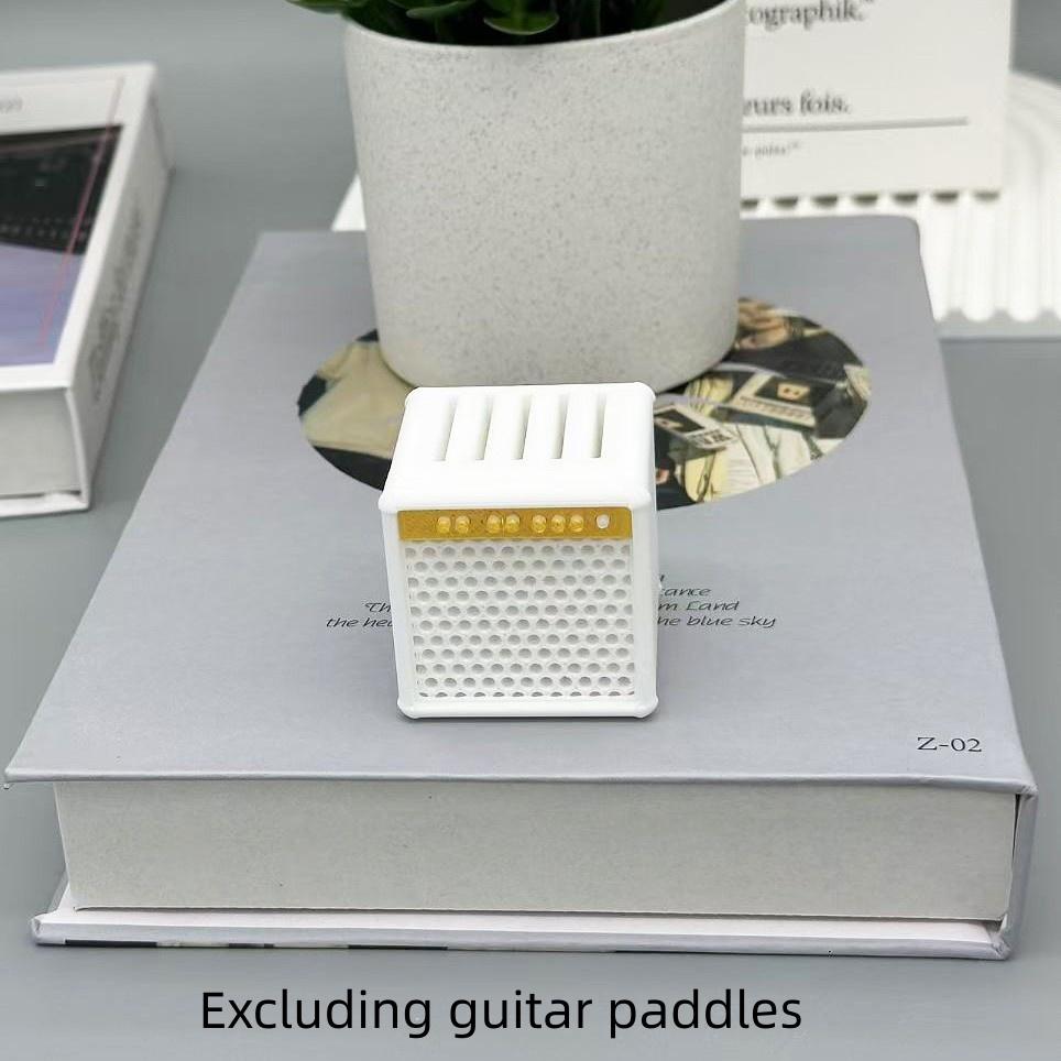 3D-gedruckter tragbarer Gitarrenplektrumhalter Wasserdichter staubdichter Gitarrenplektrum-Organizer Plektrum-Aufbewahrung und Vitrine Geschenke