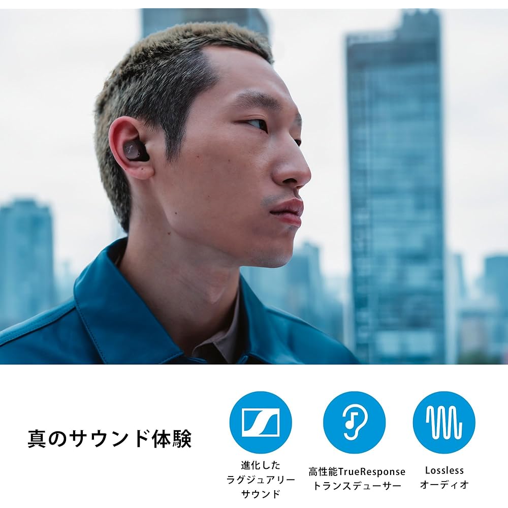 Sennheiser MOMENTUM True Wireless 4 Smart Wireless Earbuds, Bluetooth 5.4, Clear Sound, Noise Cancelling, Comfortable Design, 30-Hour Battery Life, Ad