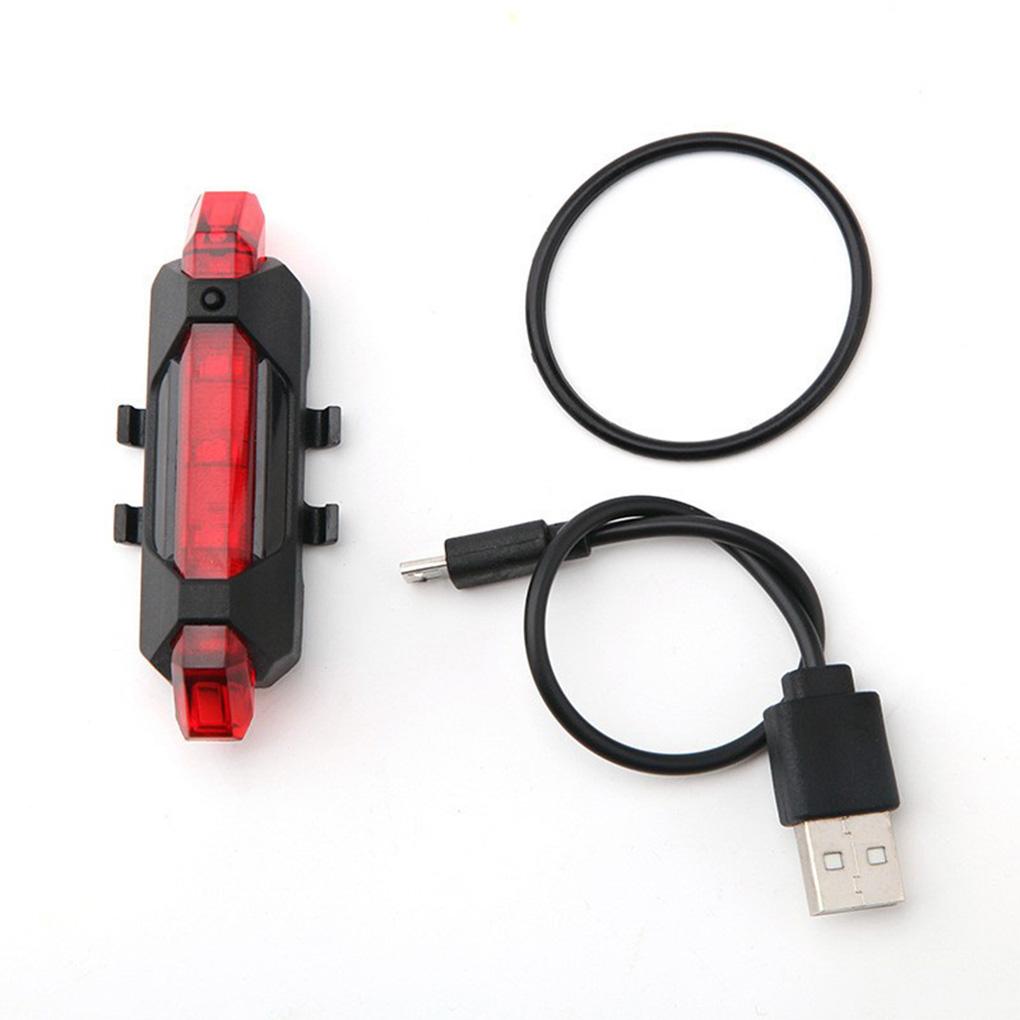 Bike Tail Light Multi Lighting Modes Rear Lamps Rechargeable Waterproof Cycling Warning Lights Household Shop Riding Accessories