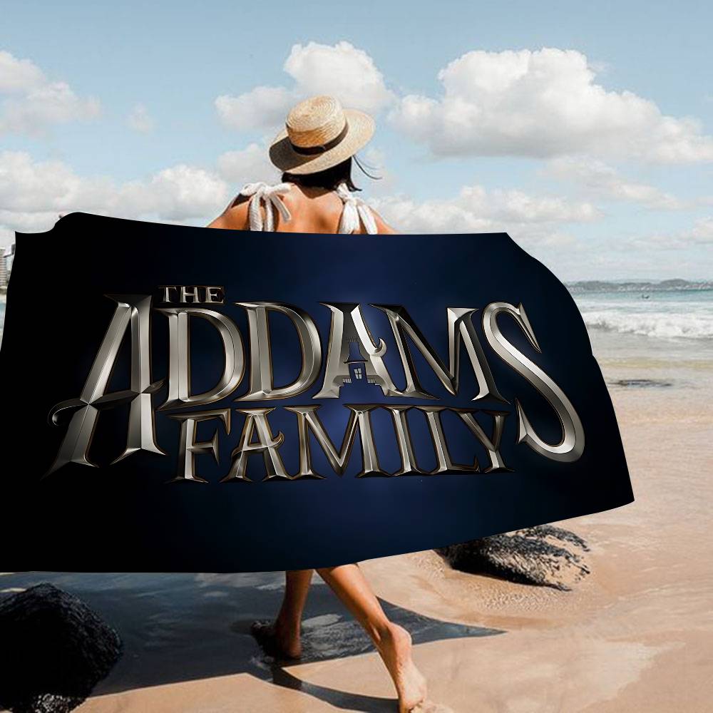 Classic movie T-The A-Addams F-Family Wednesday Big Microfiber Beach Towels Quick Dry Towel Sand Beach Towels Pool Towel