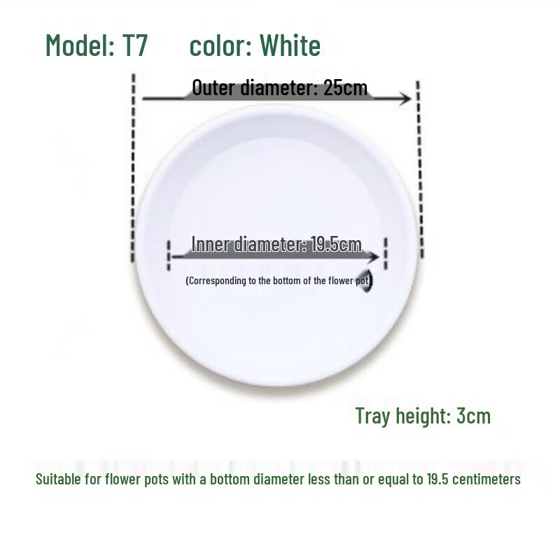 

Thickened Round Plastic Flower Pot Drip Tray