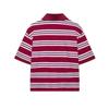 2025 Women's College Style Striped Polo Collar Slim Fit T-Shirt