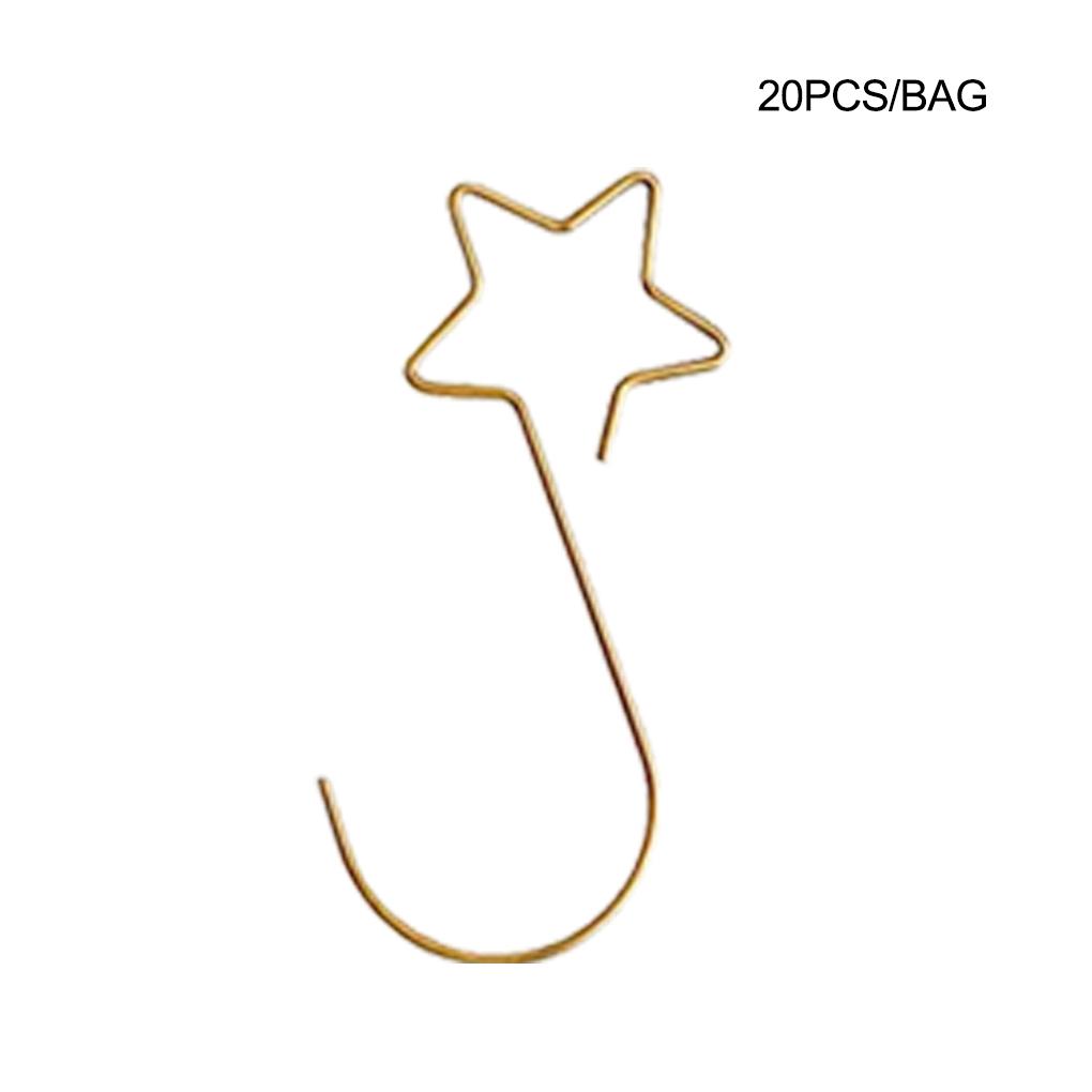 20 de piese de Crăciun pom de Crăciun decorațiuni fier cârlige moda agățat încuietoare petrecere aspect recuzită accesoriu interior birou exterior