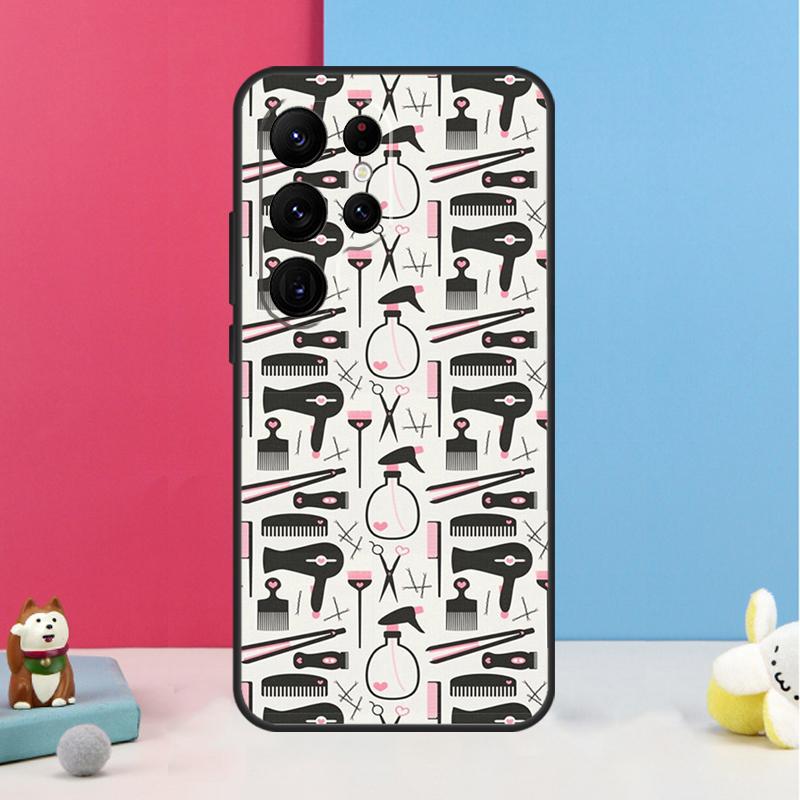 Hair Stylist Hairdresser Case For Samsung Galaxy S26 S25 Ultra S20 S21 S22 S23 S24 Plus S10 S25 FE Back Cover Shell