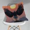 Soaring Eagle Pillowcase for Sofa Room Office Decor Printing  Merchandise AllMatch Cushion Cover