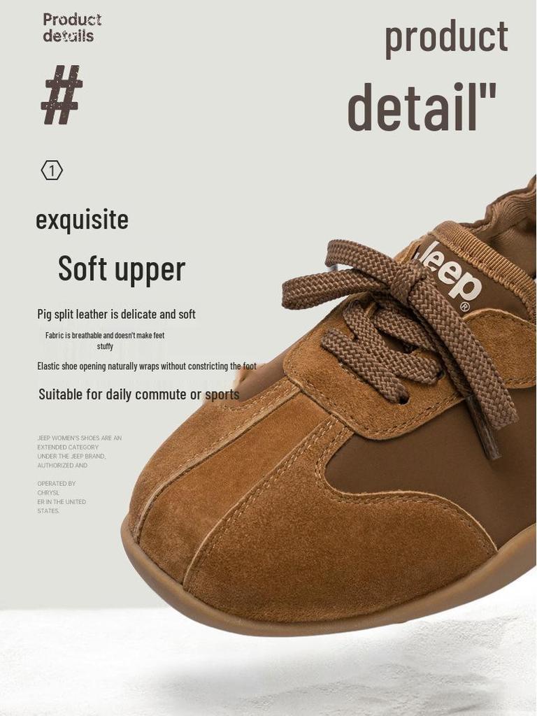Dámské Retro Ležérní Baleríny Jeep - Letní 2025 Lehká Měkká Podrážka Univerzální Boty