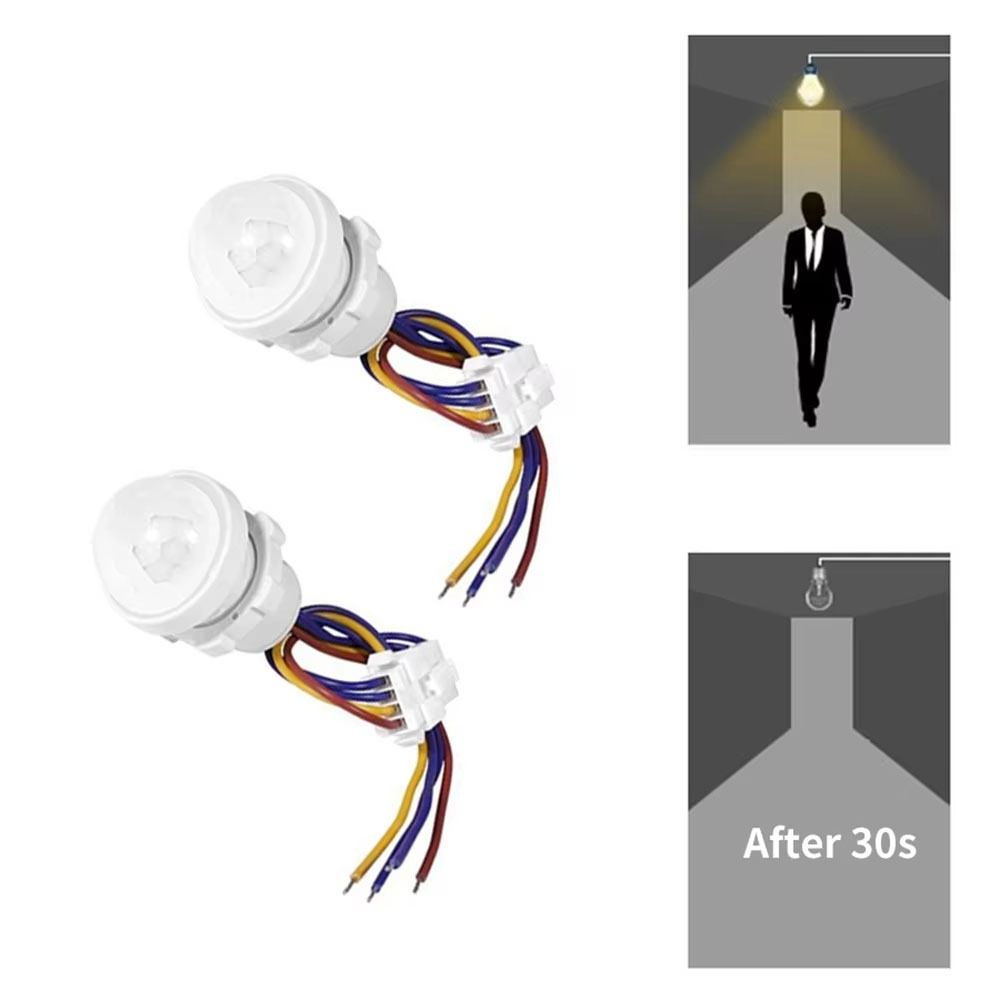 Wide Voltage Compatible Embedded Motion Sensor PIR Sensor Switch Home Improvement