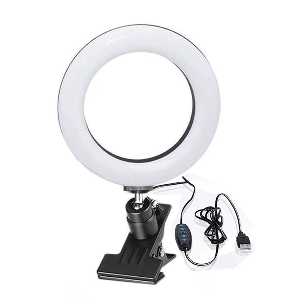 6 Inches 5 Lighting Fill Light Adjustables Brightness Multi-Purpose Video Fill Light For Laptops Photography Live Streaming