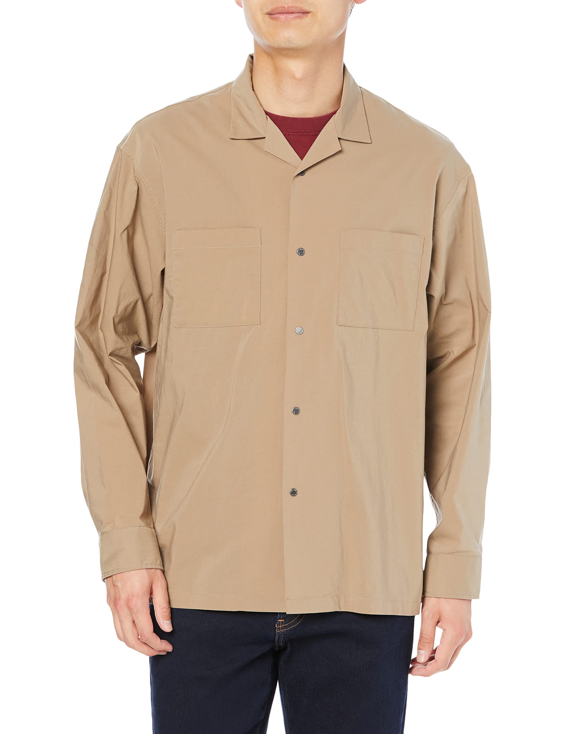 

The North Face Long Sleeve Marapai Hill Size S Men s Shirt, Water-Repellent, Stretch, Anti-Static, Timberwolf,
