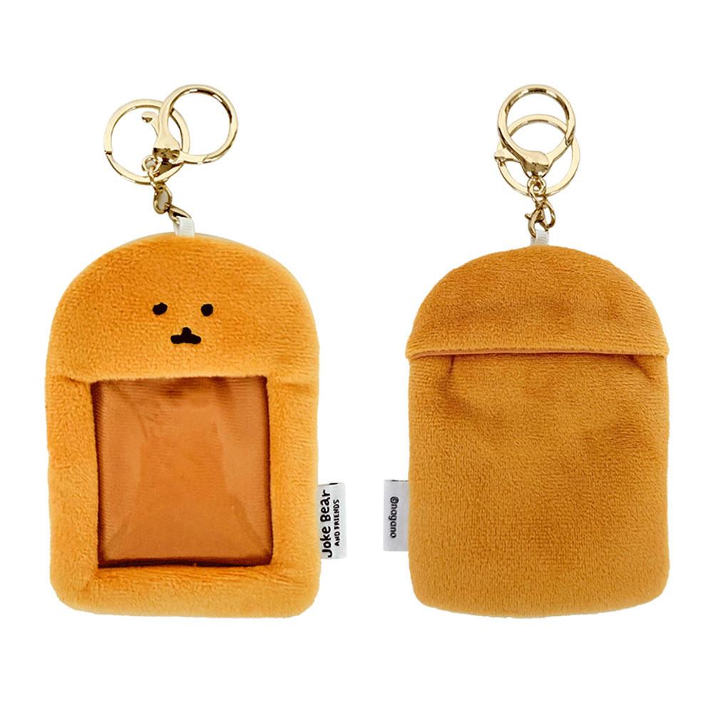 

Шуточная плюшевая сумка для карточек с принтом медведя, аниме-периферия, мультяшная, милая, обложка для сертификата Moguracorokke