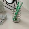 Edelstahl Spiral Schreibtisch-Organizer Multifunktional Hohl Stifthalter Badezimmer Zahnbürstenhalter Arbeitsplatten-Zubehör Reise