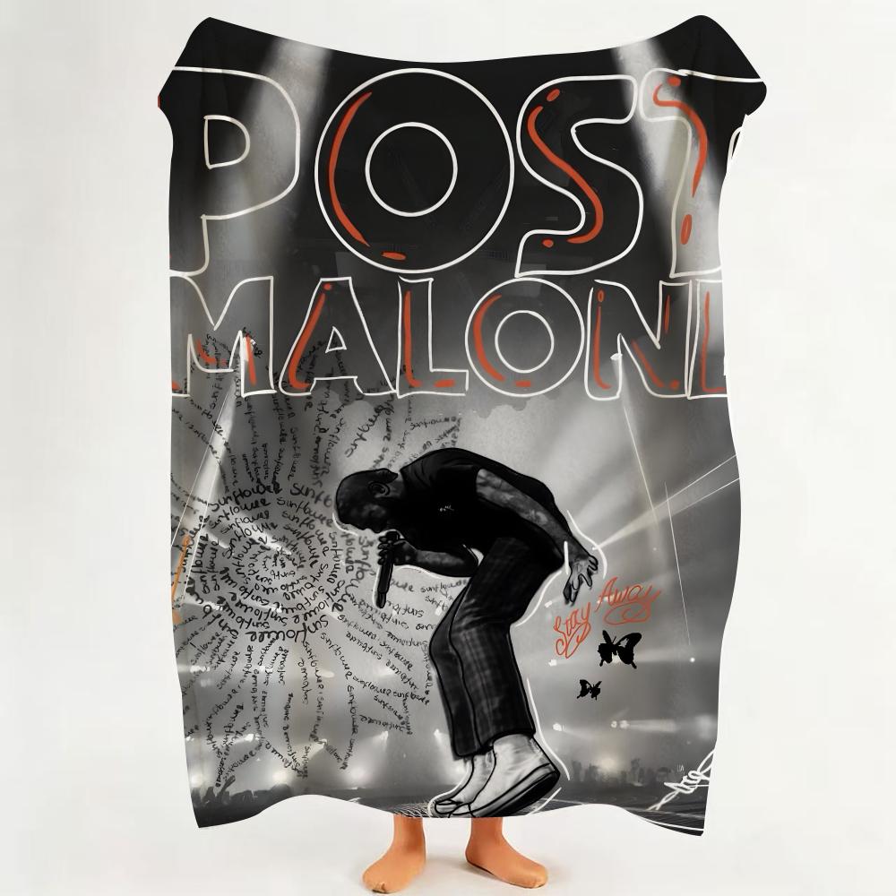 Music P Post M Malone Throw Flannel Throw Blanket Suitable for Sofa Living Room Bedroom 75cmx90cm