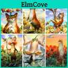 Painting Diamond Flower 5d Diy Animals Gift Diamond Embroidery Mosaic Cat Paintings On The Wall
