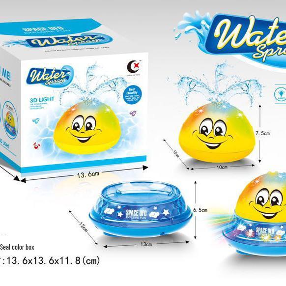 Electric Spraying Ball with Light & Music: Baby Bath Toy