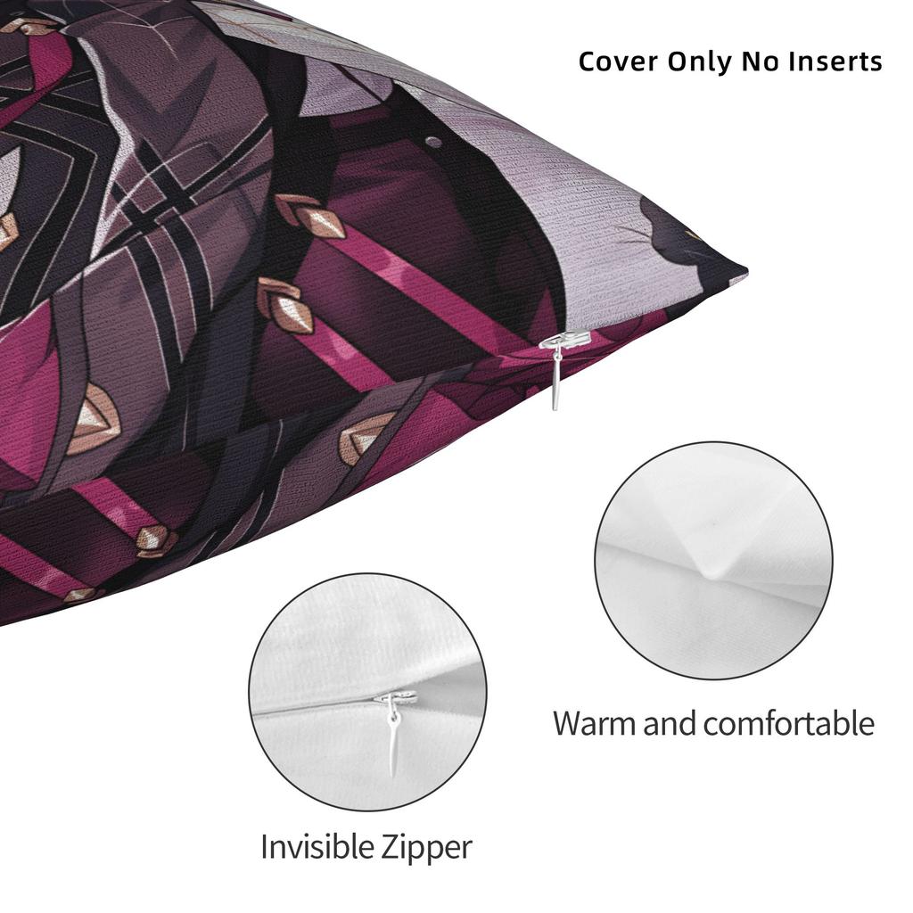 Honkai Star Rail Kuddfodral Mode Kuddfodral För Soffa Sovrum Heminredning Bekvämt Kuddfodral Gåva