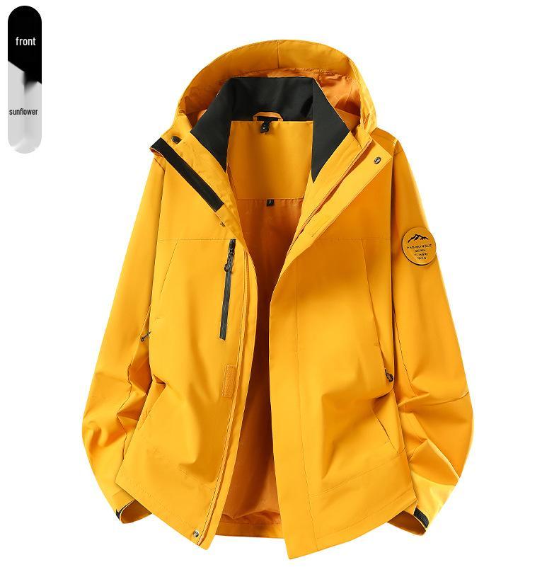 2026 Spring/Autumn Outdoor Single-Layer Mountaineering Jacket - Versatile, Waterproof, and Windproof for Couples.