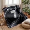 Cristiano Ronaldo Aufdruck Flanelldecke Hautfreundlich Warm Dekorativer Überwurf für Innen Couch Bett Tägliche Nutzung