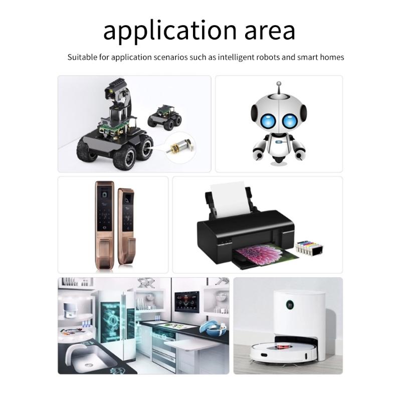 DC12V 200RPM Gear Motor Electric Motor with 6 Pin Connector Deceleration Gear Reduction Motor for Toy Robot Models