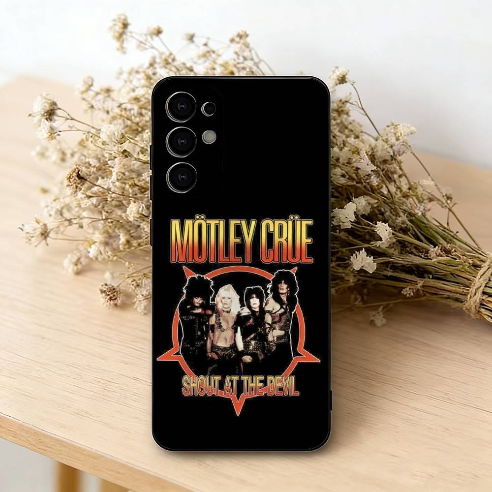 

Retro Motley crue Phone Case For Samsung S25,S24,S21,S22,S23,S30,Ultra,S20,Plus,Fe,Soft Silicone Black Cover Samsung S24fe