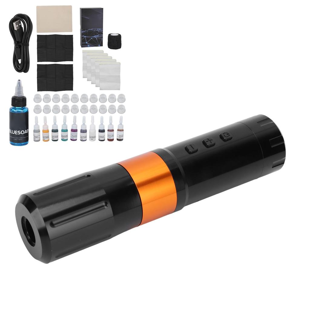 Sladdlös Tatueringsmotor Penna Set Rengöring Blå Tvål Microblading Pigment Tatueringspenna Kit 90ml