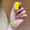 Gold 999 Fine Horseback Success Pendant Keychain Bag Charm - Creative Gift for Men and Women
