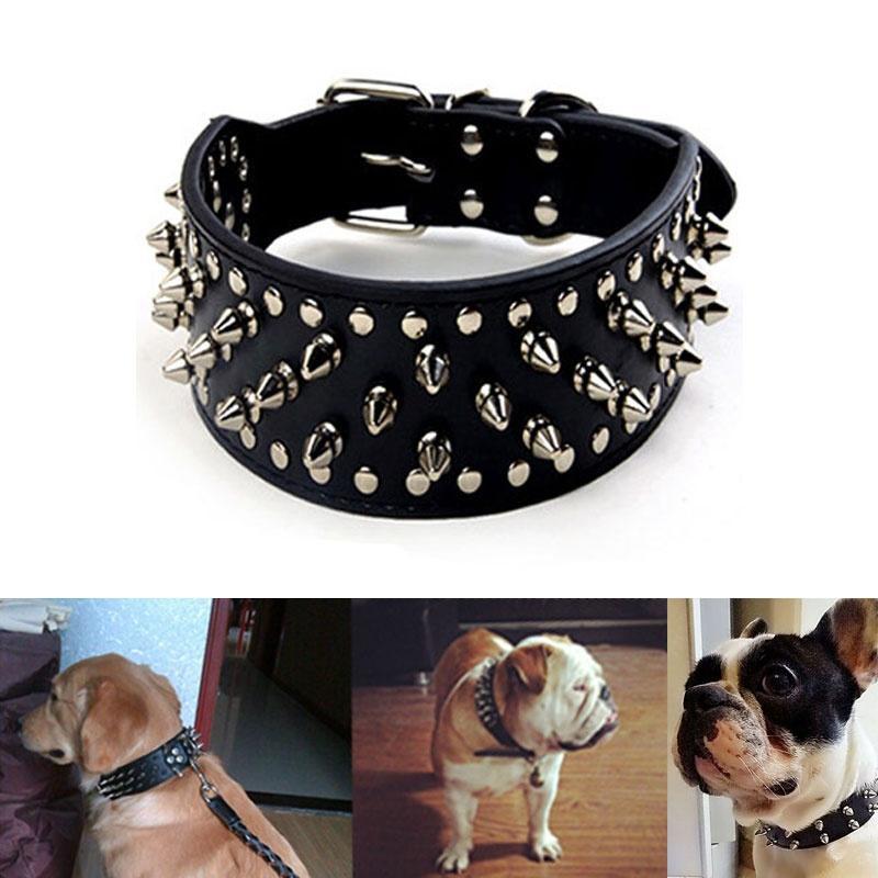 spiked dog harness and collar
