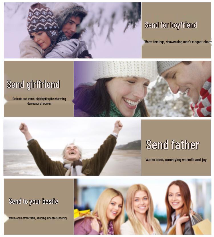 Autumn & Winter Mixed Color Cable Knit Scarf - Fashionable, Versatile Mid-Length Neck Warmer for Men & Students