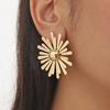 Polished Daisy Stud Earrings for Women Sophisticated Unique Versatile European Style Luxury Look Jewelry