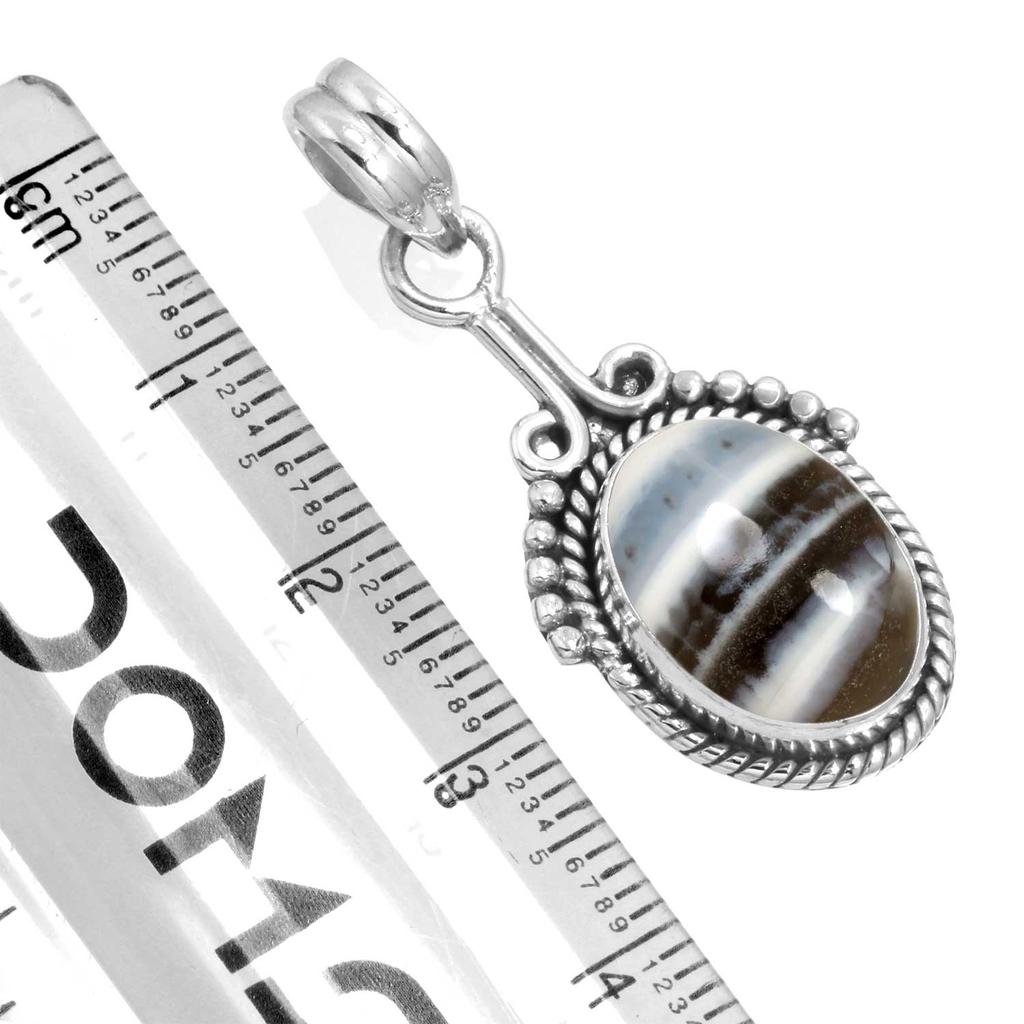 925 Sterling Silver Pendant Women Gemstone Handmade Jewelry Easter Gift Amazonite Angelite Blue Opal Botswana Agate Mohave Azurite Chrysocolla Fashion