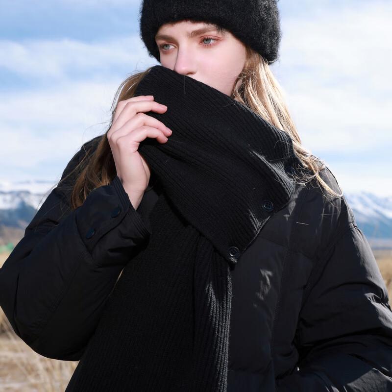 Sancai 2025 Winter Scarf Collar Loose Mid-length 90% White Duck Down Jacket