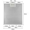 Cooking 305 X 267 X 9mm Metal Mesh Extractor Extractor Vent Filter Remove Smell Effective Filtration Regular Use