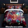 AC Milan Design Bed Bedding Set 1 Duvet Cover + 2 Pillowcases Soft Breathable Household Bed Linens