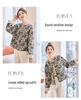 Women's Retro Print Round Neck Short Jacket - Spring 2025 Cotton Linen Design