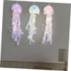 DOITOOL Unique Jellyfish Lanterns Paper Lamps 3pc DIY Kit for Ocean-Themed Decorations and Parties