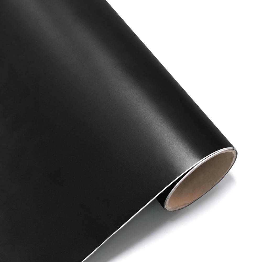 

Premium Vinyl Wrap Film Matte Black Car Wrapping Roll Sheet Bubble Free Air Release Decal Motocycle Truck DIY Adhesive Decor 1.52x1m