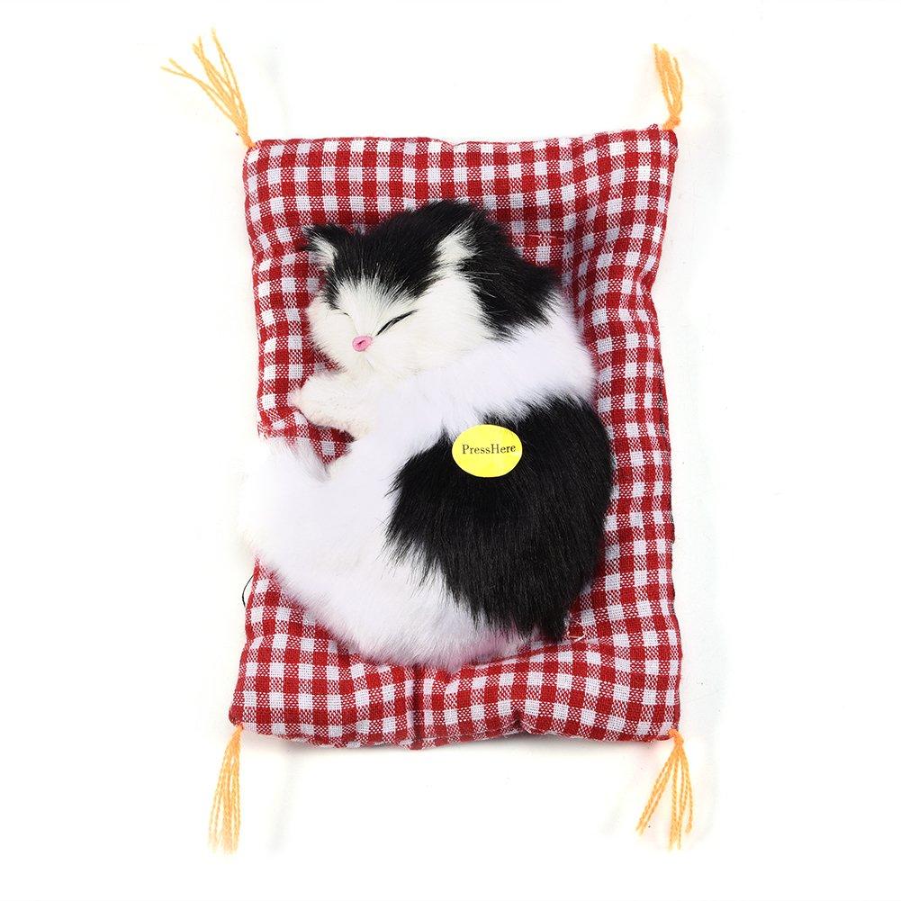 Realistic Plush Cat Sleeping Lying For and Puppy Body Pillow Toy, Lifelike, Cat, Down, Sounds, Cute, Lifelike, Kids, Adults, Adults,