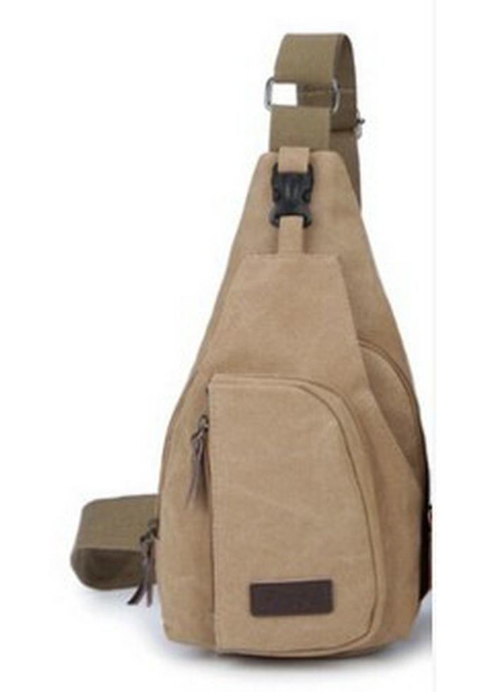 Korean Style Men's Multifunctional Canvas Crossbody Bag