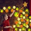1.5m 10-LED Remote Control Christmas Ball Decorative Light Polka Dot Stripe Festive Atmosphere Light  (Without Batteries)
