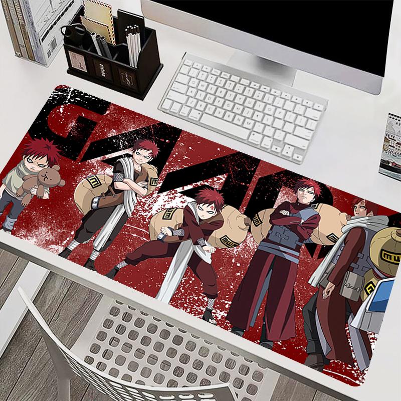 Mouse Pad PC Accessories Keyboard Pad Office Desk Mat Anti Slip HD Mousepad Rubber Tablet Pad Naruto Gaara Gaming Extended Pad
